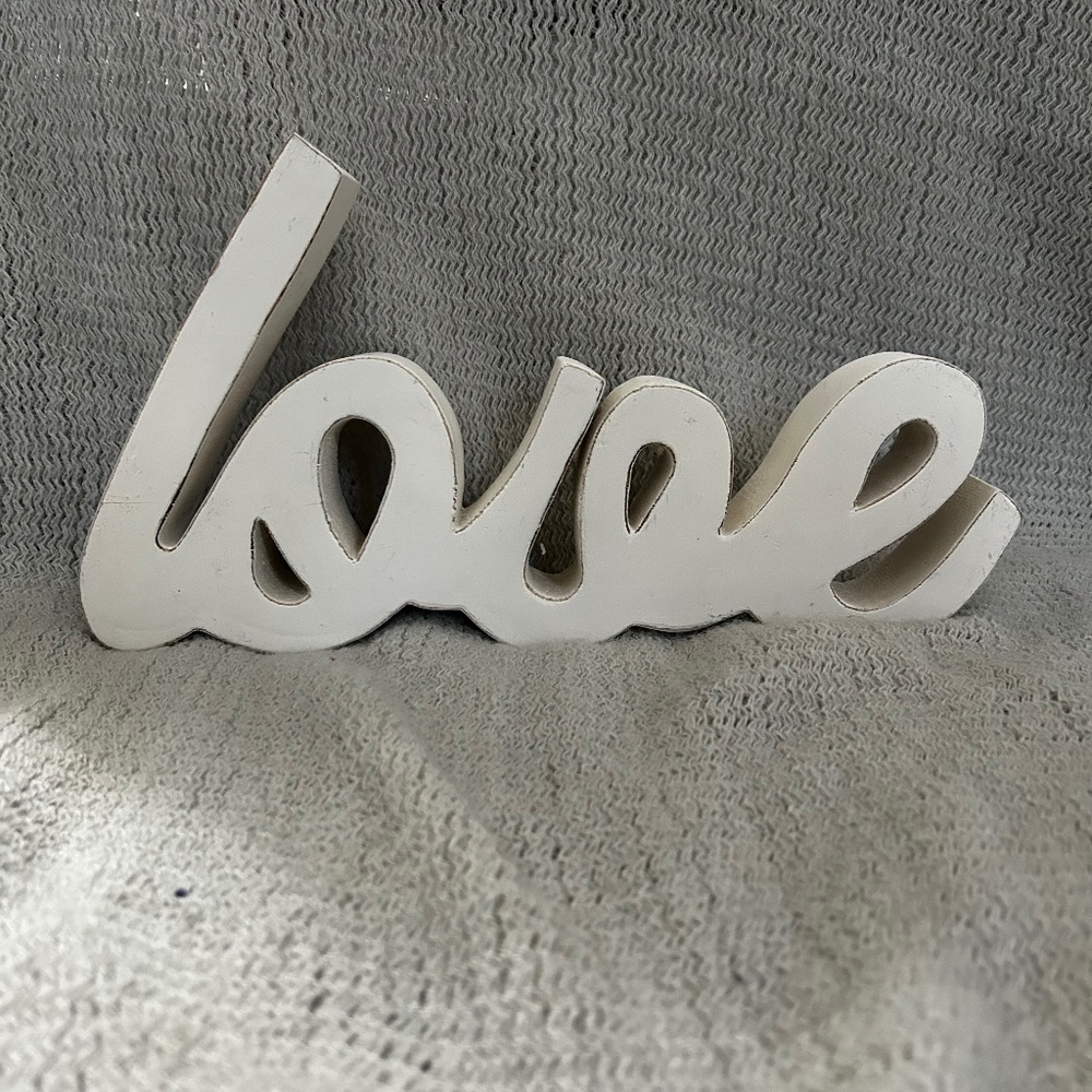 Love wood sign